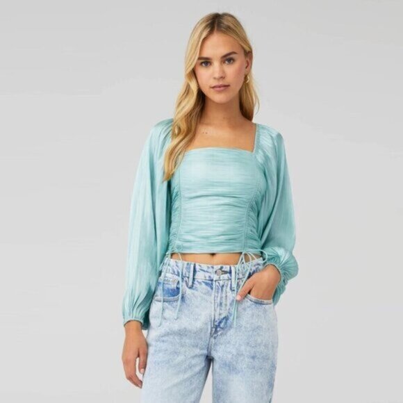 Princess Jasmine Blue Line &‎ Dot Peyton Top XS - Picture 6 of 12